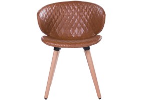 Cadeira-fixa-Metalessê-ANM6717 F-Courino-Caramelo-frente